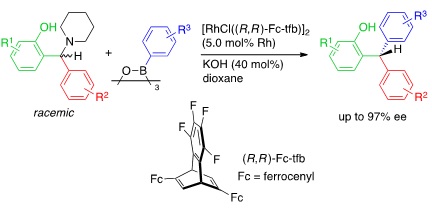 New route to chiral triarylmethanes