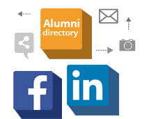 alumni footer social