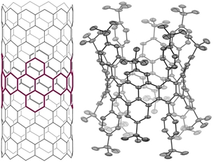 Synthesis of a sidewall fragment of a (12,0) carbon nanotube