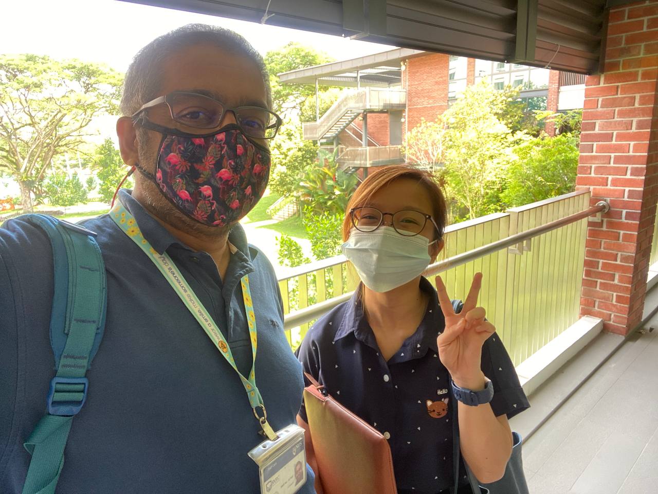 Department of Biological Sciences Senior Lecturer, Mr Sivasothi N (left) inspired Rachel (right) with his passion and action in protecting Singapore’s wildlife.