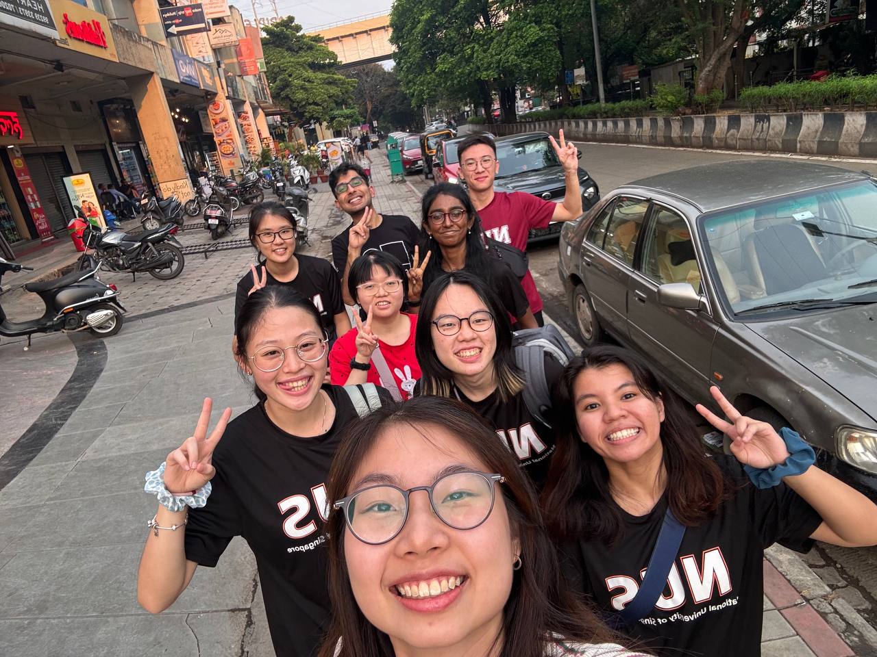 This photo was our first evening in India, when a huge group of us walked down the streets of Pune to get dinner. We took in the sights and sounds of the city, and got to experience the local life. 